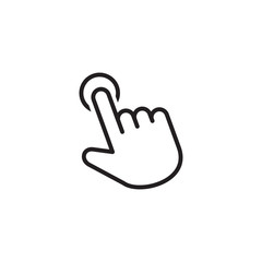 Hand cursor icon symbol vector illustration