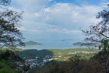 Fototapeta na wymiar Viewpoint, Phuket tourism, Thailand Khao Tou Sae