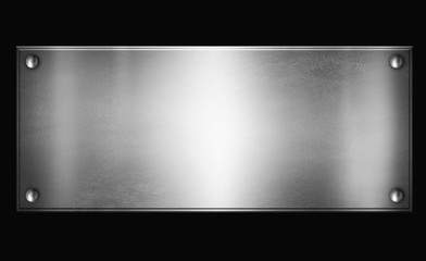 Obraz premium Old metal plate background