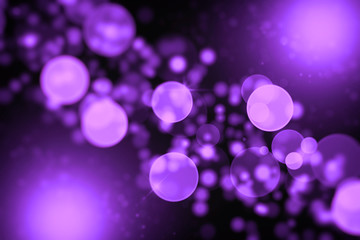 Abstract Purple Light Bokeh Background