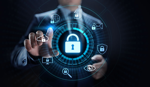 Cyber security data protection information privacy internet technology concept.