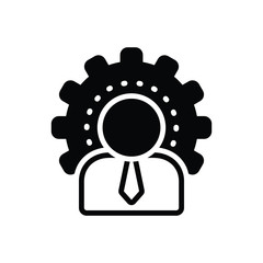 Black solid icon for administration