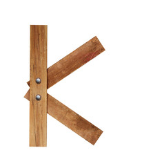 WOOD FONT ,WOODEN PLANK FONT LETTER K