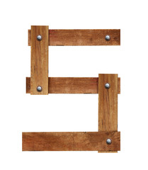 WOOD FONT ,WOODEN PLANK FONT NUMBER 5