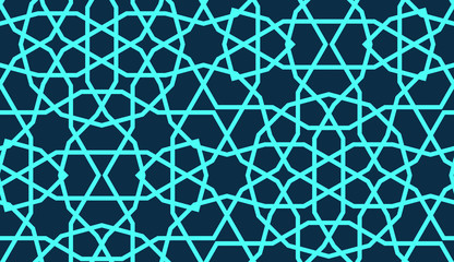 Arabic ornamental seamless pattern. Vector illustration.