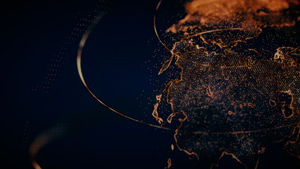 Science and technology abstract background and texture, abstract image of the earth from space