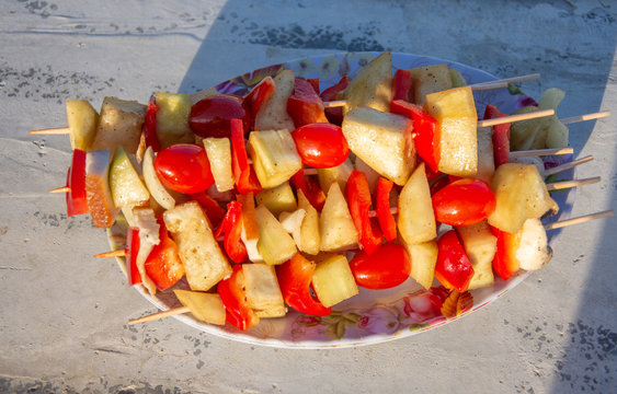 skewers , Frigarui,barbecue, kebab, meat,Marinated Grilled Vegetables