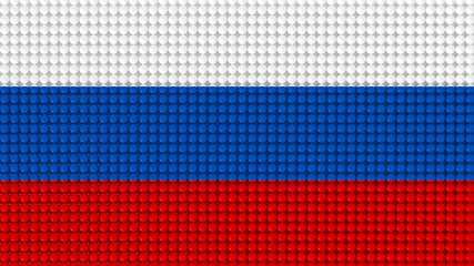 3D Spheres Russia Flag