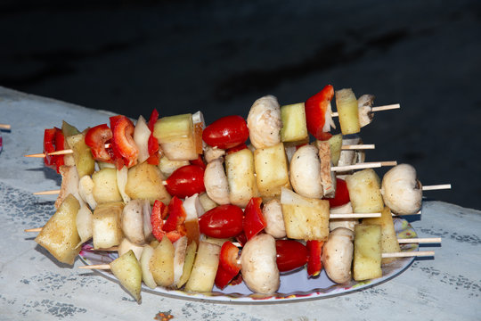 skewers , Frigarui,barbecue, kebab, meat,Marinated Grilled Vegetables