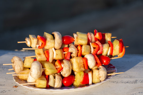 skewers , Frigarui,barbecue, kebab, meat,Marinated Grilled Vegetables