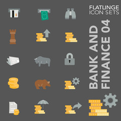 High quality colorful icons of banking and finance. Flatlinge are the best pictogram pack, unique design for all dimensions and devices. Vector graphic, Logo, symbol and website content.