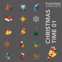 Fototapeta na wymiar High quality colorful icons of christmas time. Flatlinge are the best pictogram pack, unique design for all dimensions and devices. Vector graphic, Logo, symbol and website content.