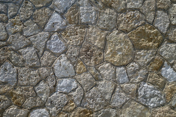 Wall made of old stones.