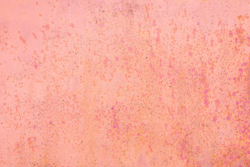 Pink red plaster wall. Copy space