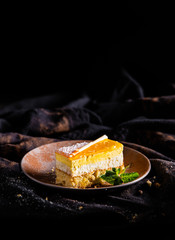 Sweets on a dark environment