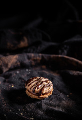 Sweets on a dark environment