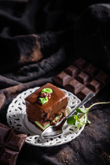 Sweets on a dark environment