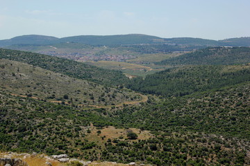 Fototapeta na wymiar view of galillea mountains