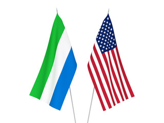 America and Sierra Leone flags