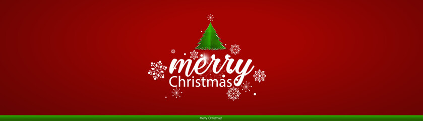 Christmas Greeting Card. Christmas Background with Merry Christmas lettering, vector illustration.