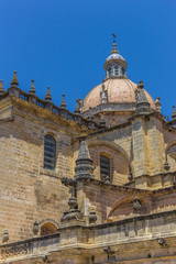 Fototapeta na wymiar Dome of the cathedral in Jerez de la Frontera, Spain
