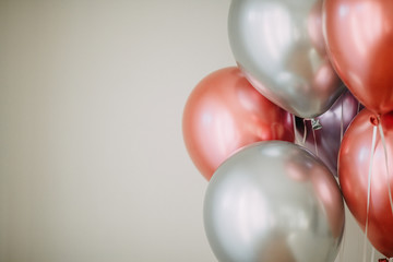 Balloons on the bright background