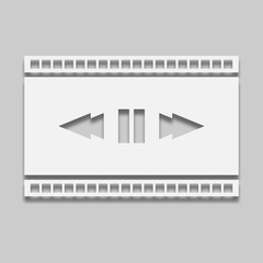 film icon in bright colors