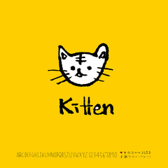 손으로 그린 알파벳 일러스트