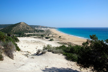 Altinkum Strand oder Golden Beach, schönster Strand Nordzyperns