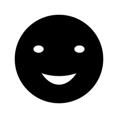 Smile icon isolated on background