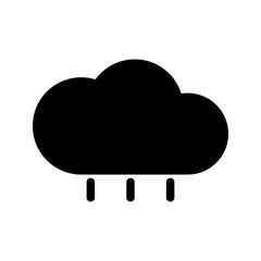  Rain icon isolated on background