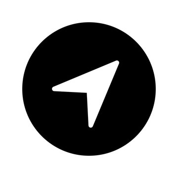 Navigation icon isolated on background