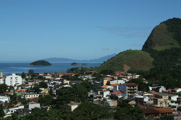Fototapeta na wymiar A View of the Town of Angra dos Reis, Brazil 