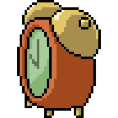 vector pixel art alarm