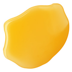 liquid honey isolated on white background, clipping path, full depth of field