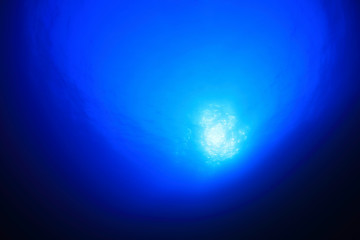 Water surface from 40 meters depth