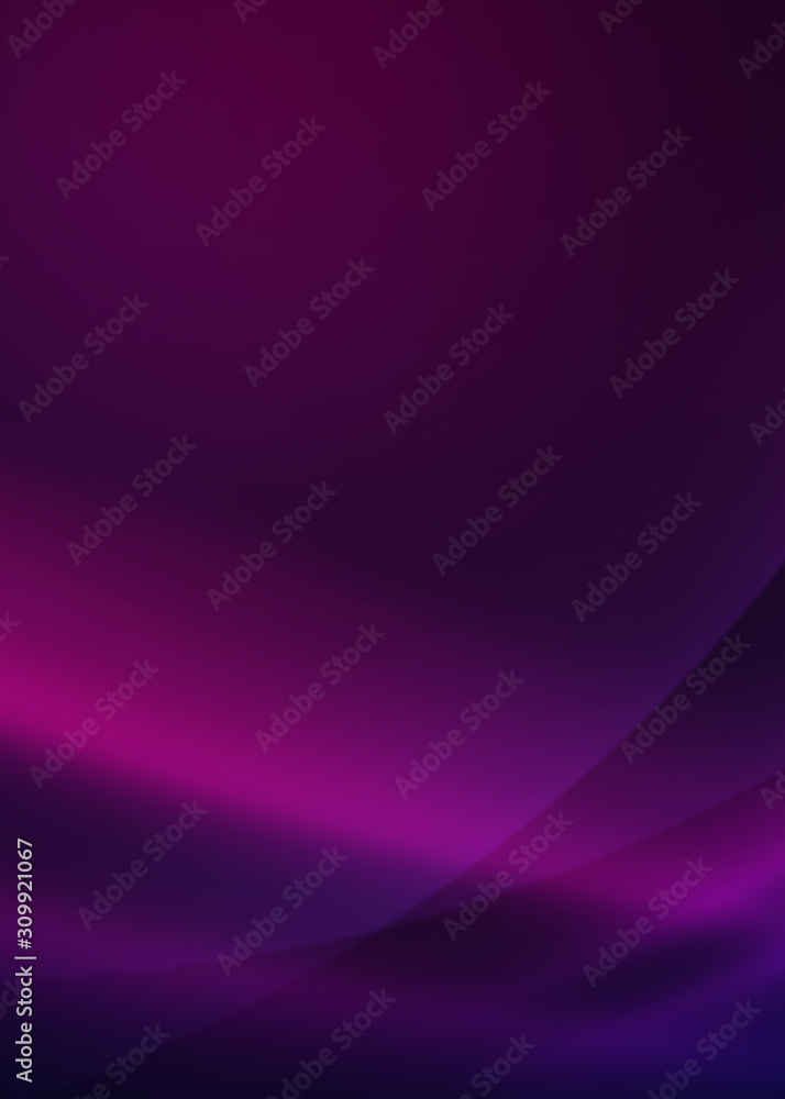 Poster dark abstract background with neon lines, glow.