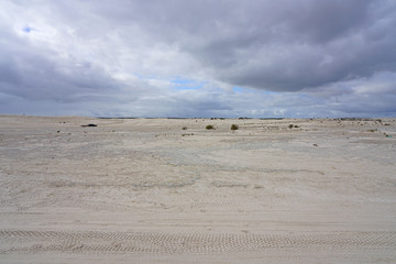 Day view of the Lancelin sand dunes in Western Australia