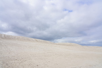 Fototapeta na wymiar Day view of the Lancelin sand dunes in Western Australia