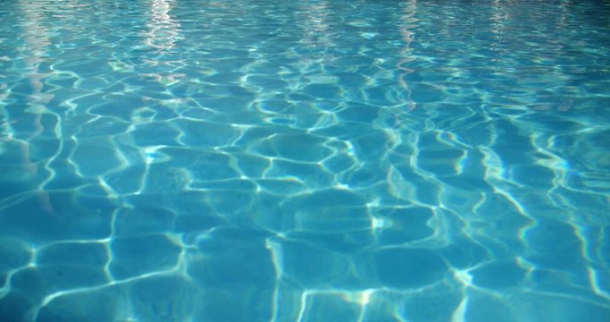 Perfectly blue water at the swimming pool