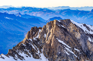 view at the kitzsteinhorn mountain in austria