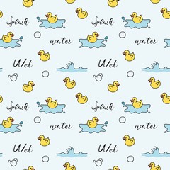 Bath seamless pattern