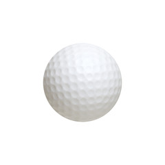 Golf ball isolated on white