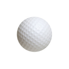 Golf ball isolated on white