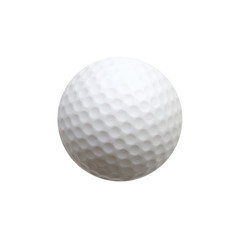 Golf ball isolated on white