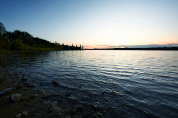 The Tankumsee at Isenbüttel / Germany after sunset