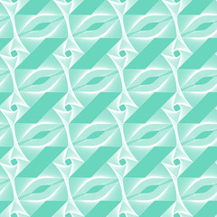 Aqua Menthe,Neo mint,emerald, turquoise geometric vector seamless pattern.Repeating texture in neo mint colors for background, wallpaper, fashion, cover, wrapping, web design.