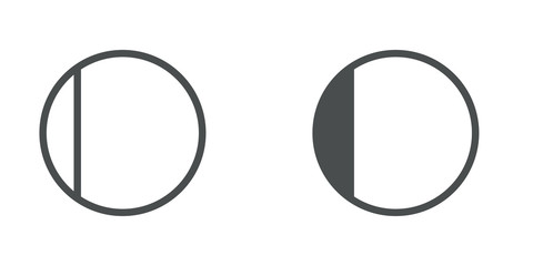 Letra O del alfabeto en tipografía tipo art deco estilo Broadway. Versión contorno y relleno en color gris © teracreonte