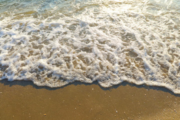 waves on the beach
