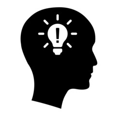 idea vector icon. Creativity related illustration sign. inspiration symbol or logo.